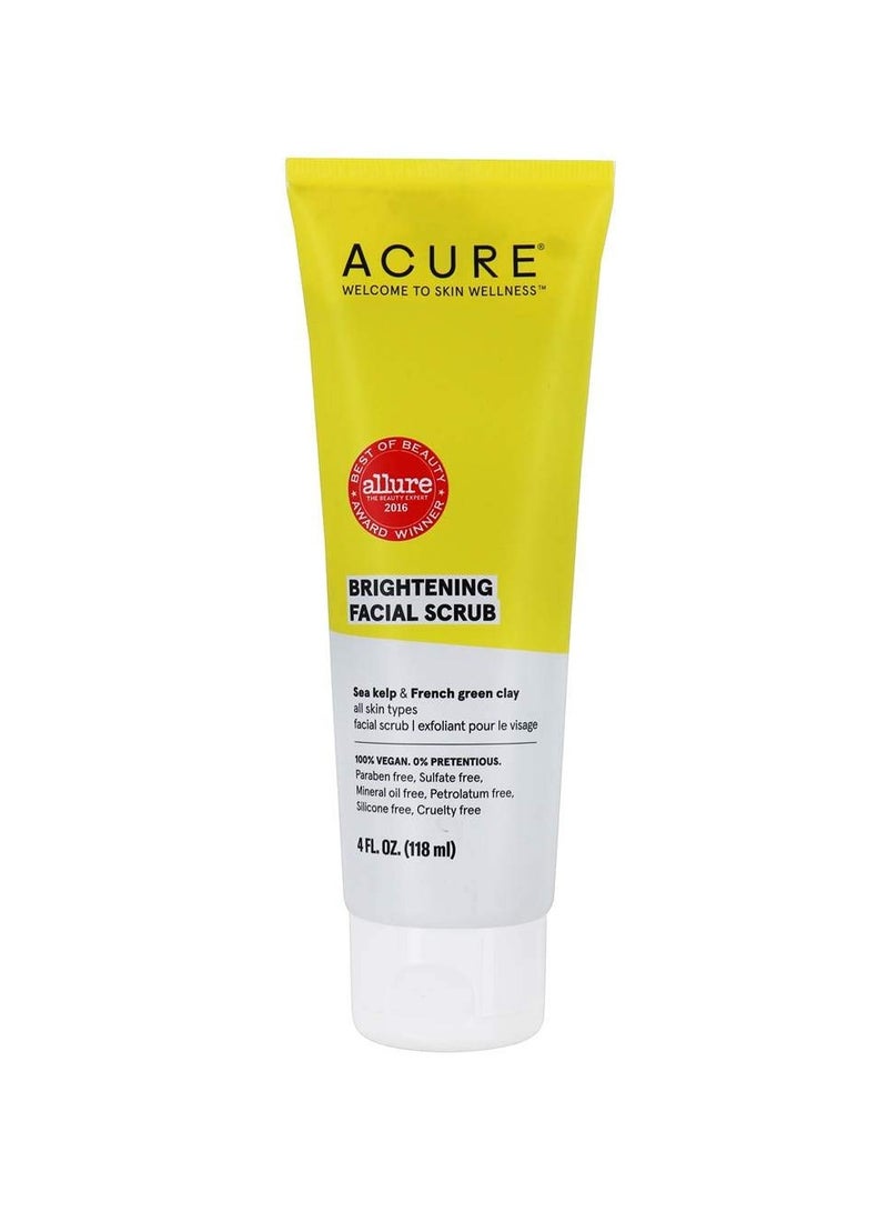 Acure Brightening Facial Scrub 118ml - Image 1