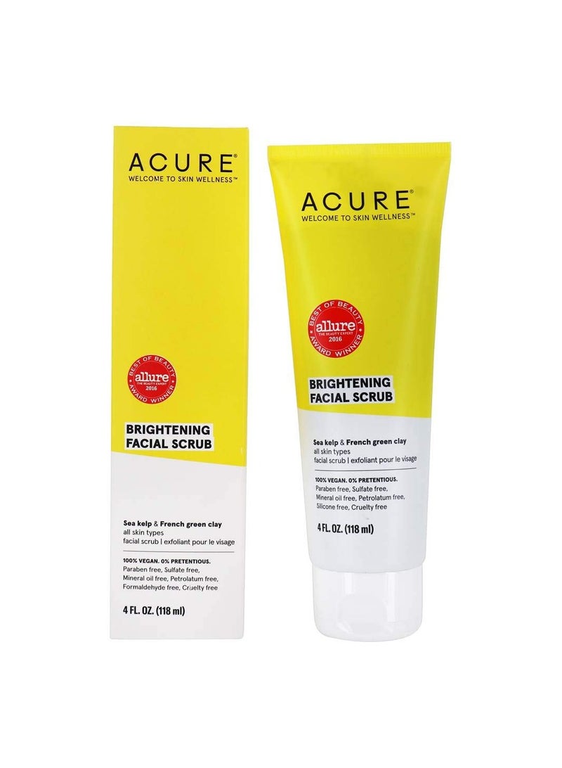 Acure Brightening Facial Scrub 118ml - Image 2