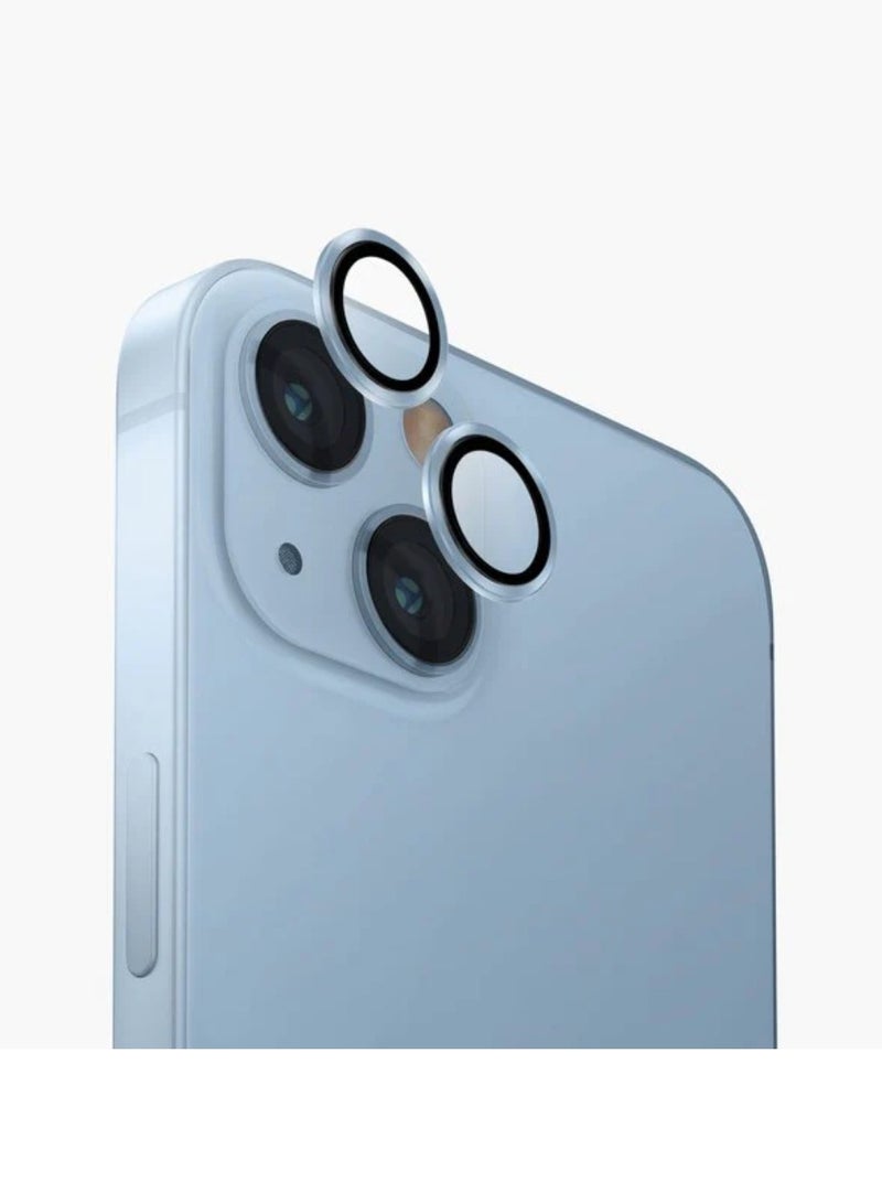 Digi Core مجموعة تغطية كاملة لهاتف iPhone 14 Plus واقي شاشة 3 عبوات 6.7 بوصة 2.5D حواف منحنية مع عدسة كاميرا iPhone 14 Plus وورقة شفافة من مادة PVC مضادة للخدش (iPhone 14 Plus، أزرق) - Image 5