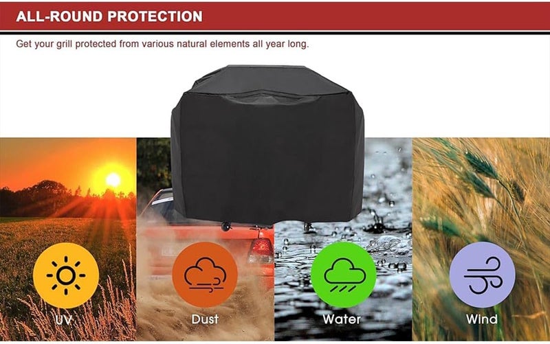 Royal Gourmet غطاء شواية الفحم ببرميل 30 بوصة من رويال غورميه - Image 4