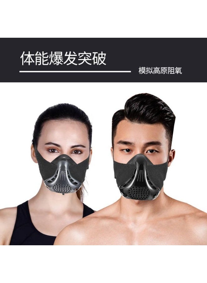 سبورت كيو ماسك تدريبات التنفس متعدد المستويات من SportQ | محاكاة المرتفعات لزيادة السعة الرئوية والتحمل | مقاومة قابلة للتعديل – للرياضة والجيم والجري - Image 3