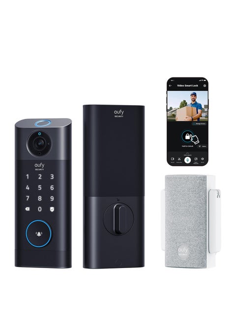 Video Smart Lock S330, 3-in-1 Camera+Doorbell+Fingerprint Keyless Entry ,BHMA, WiFi Door Lock,App Remote Control,2K HD,Doorbell Camera with Chime,No Monthly Fee,SD Card Required