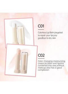 CATKIN Ultra Hydrating Natural Plant Extract Lip Balm For Dry Lips Moisturizing Chapstick Lip Treatment Repair Nourish Lip Skin Care Pink (C02 Colorchanging)  - Image 5
