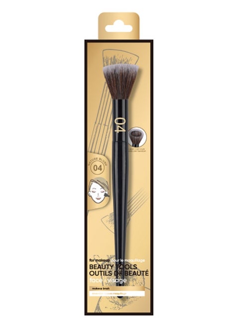 A high-quality, flat-top powder brush with a dented design for even application of powder.