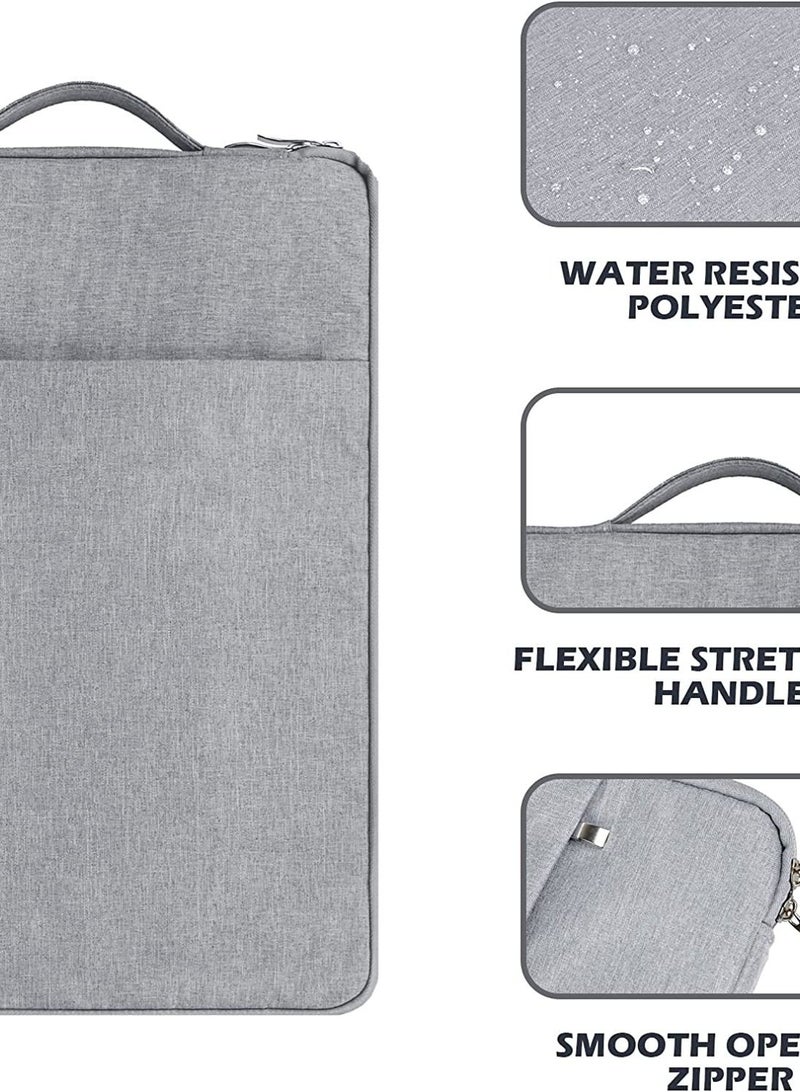 Sleeve Case for 13 inch New MacBook Air M2 A2681 M1 A2337 A2179 A1932 | 13 inch New MacBook Pro M2 M1 A2338 A2251 A2289 A2159 A1989 | 12.9" iPad Pro 5th 4th 3rd Computer Bag--Grey  - Image 2
