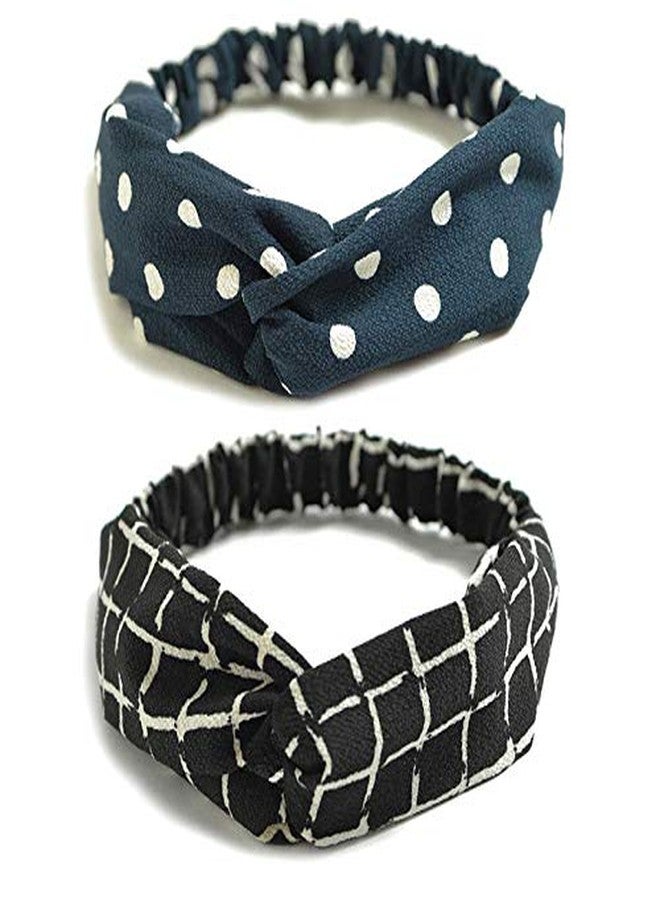 FAMEZA 10 Pack Women's Headbands Boho Flower Printing Twisted Criss Cross Elastic Hair Band Accessories - Image 5