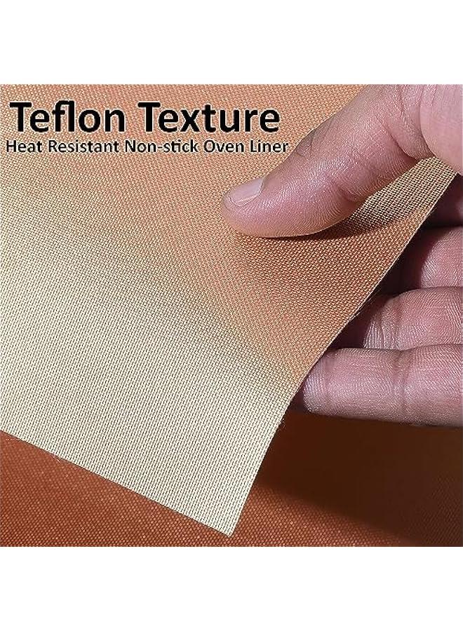 2  Large Oven Liners for Bottom of Oven BPA and PFOA Free15.7x23.6NonStick Oven Liners Barbecue Grill Mat Baking Sheet Reusable WashableKitchen Friendly Cooking Accessory - Image 5