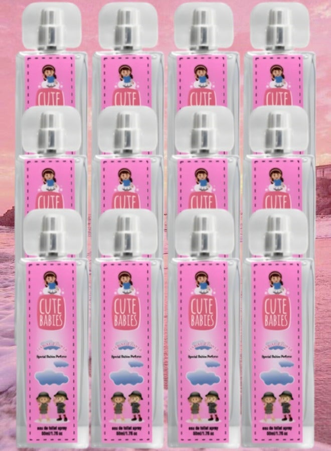 Cute 12 Pieces Babies Jasmine Flower Perfume 50ml EDT - Image 1