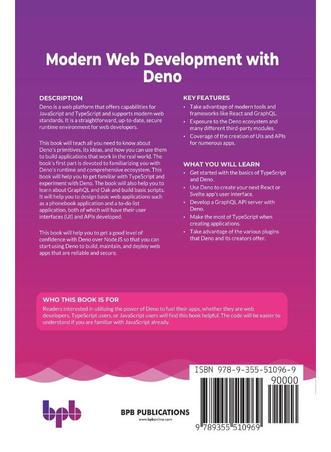 Modern Web Development with Deno: Develop Modern JavaScript and TypeScript Code with Svelte, React, and GraphQL (English Edition) - Image 2