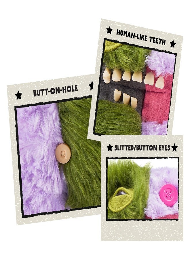 فاجلار مجموعة وحوش فغلر غير المتوافقة 23 سم، السلسلة 1 من زورو، لعبة وحش قبيح مضحكة محشوة (الكونت أندرو ماكغو وغرين - أخضر وأرجواني طويل ومجعد) - Image 3