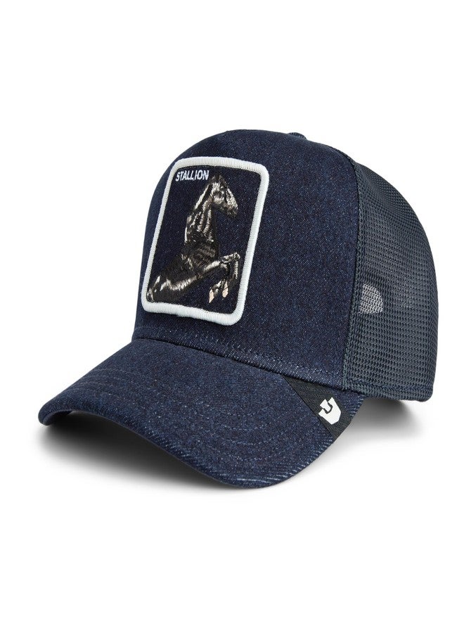 جورين بروس. قبعة سائق الشاحنة من Goorin Bros. Original Recipe Denims، تصميم Denim Savage، مقاس واحد، للجنسين - Image 2