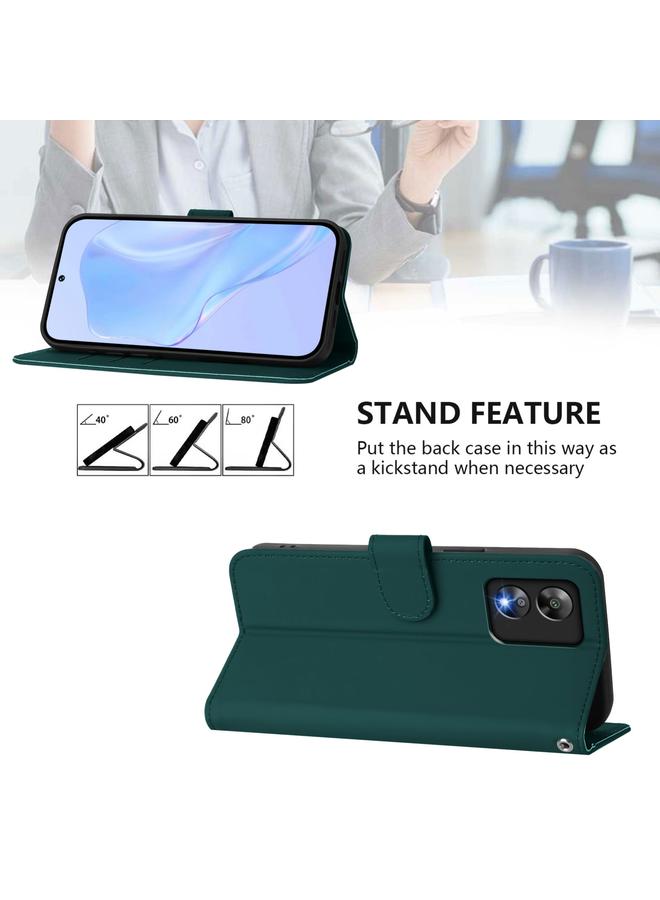 اس-توب جراب لهاتف Boost MobIle Celero 5G SC مصنوع من الجلد بلون سادة مع حبل تعليق - Image 3