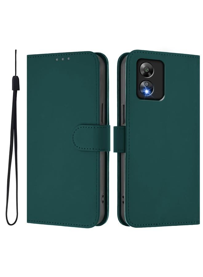 اس-توب جراب لهاتف Boost MobIle Celero 5G SC مصنوع من الجلد بلون سادة مع حبل تعليق - Image 2