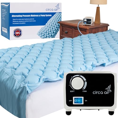 Circa Air Alternating Pressure Mattress for Bed Sores and Ulcers Relief - Inflatable Air Pressure Pad with Quiet Pump, Medical Grade Mattresses for Hospital Beds - Image 1