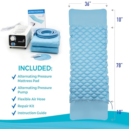 Circa Air Alternating Pressure Mattress for Bed Sores and Ulcers Relief - Inflatable Air Pressure Pad with Quiet Pump, Medical Grade Mattresses for Hospital Beds - Image 5
