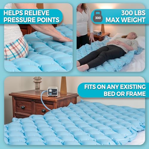 Circa Air Alternating Pressure Mattress for Bed Sores and Ulcers Relief - Inflatable Air Pressure Pad with Quiet Pump, Medical Grade Mattresses for Hospital Beds - Image 2