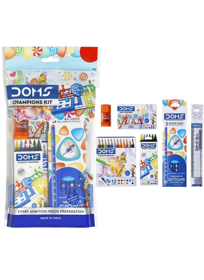 DOMS 37-Piece Champions Kit School Colouring Set Multicolour  - Image 1