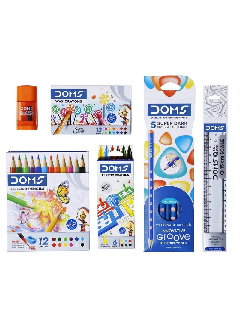 DOMS 37-Piece Champions Kit School Colouring Set Multicolour  - Image 2