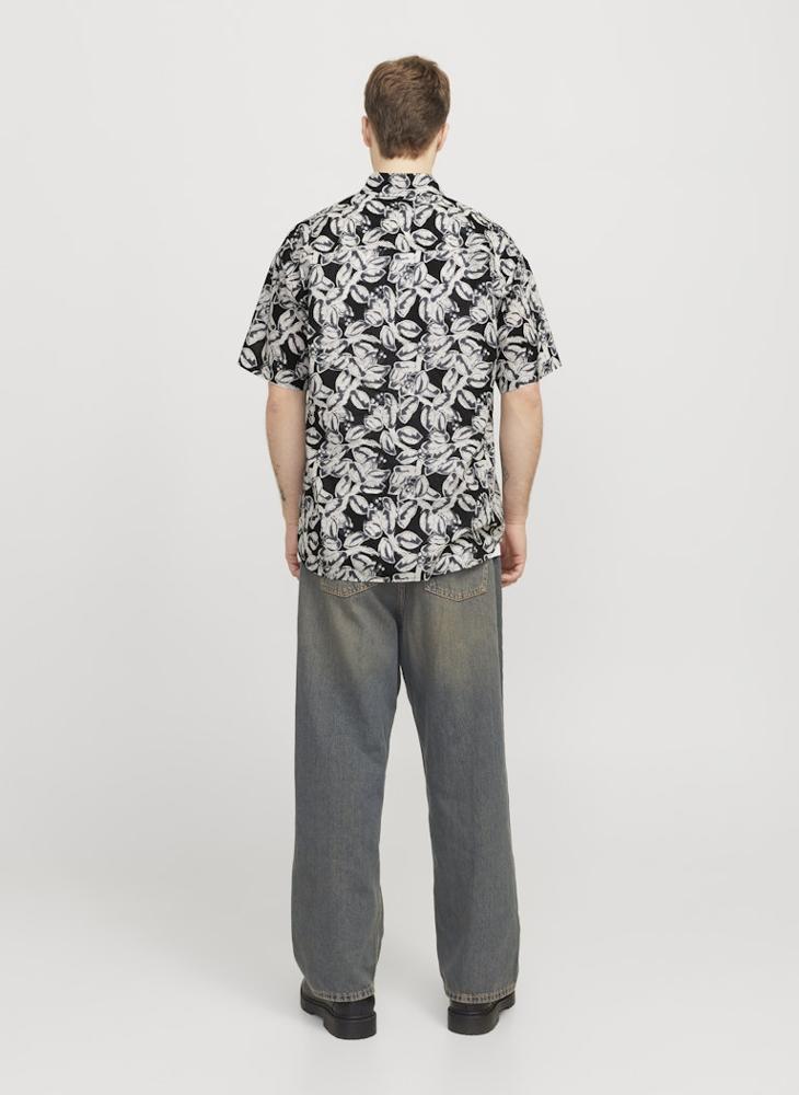 JACK & JONES Jorjoshua Split Printed Relaxed Fit Shirt  - Image 2