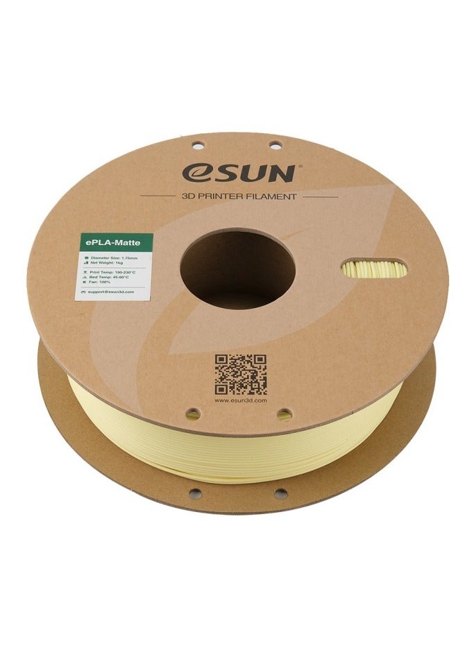 إي صن eSUN خيوط طابعة PLA ثلاثية الأبعاد غير لامعة مطورة، PLA 1.75 مم، دقة الأبعاد +/- 0.05 مم، 1 كجم بكرة (2.2 رطل) خيوط للطابعات ثلاثية الأبعاد، أصفر اللوز - Image 2