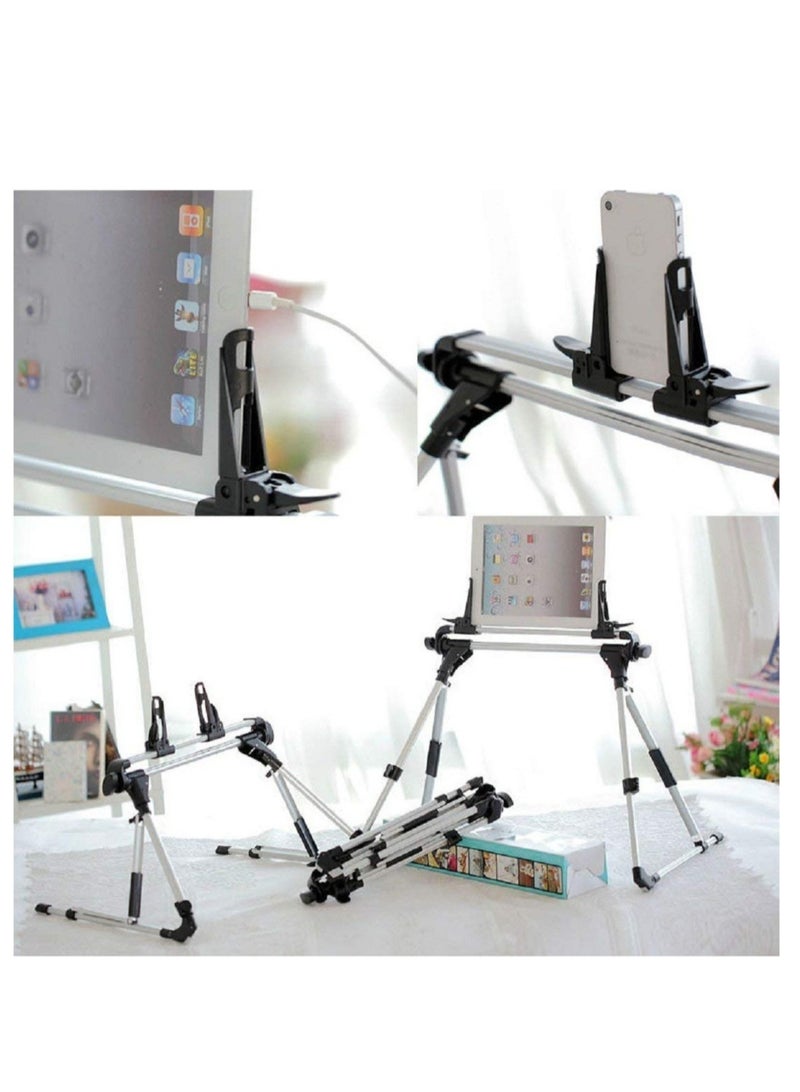 ELTRAZONE Tablet Holder, 360 Adjustable Phone/Tablet Stand with Steel Arm, Lazy Mount Tablet Clamp for All 4"-10.5" Phones, Tablet, Switch, for Gaming, Watching Video  - Image 5