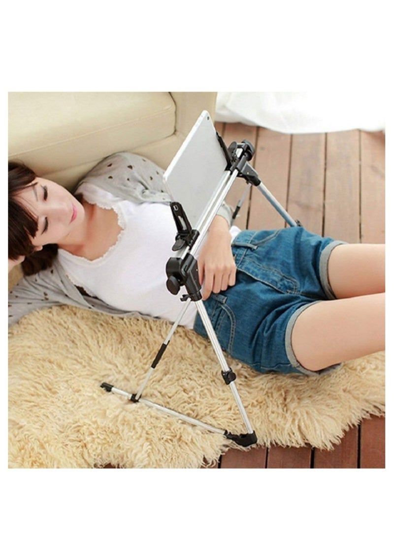ELTRAZONE Tablet Holder, 360 Adjustable Phone/Tablet Stand with Steel Arm, Lazy Mount Tablet Clamp for All 4"-10.5" Phones, Tablet, Switch, for Gaming, Watching Video  - Image 2