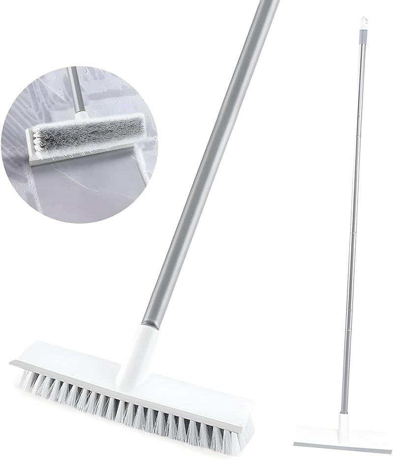 CPEX Bathroom Cleaning Brush with Wiper and Long Handle Tiles Cleaning Brush for Easy to Clean Home Kitchen Bathroom