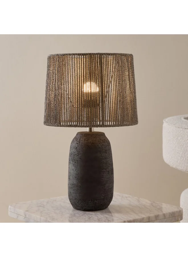 Home Box Nash Terracotta Base Table Lamp With Specialty Shade 28 X 45 X 28 Cm