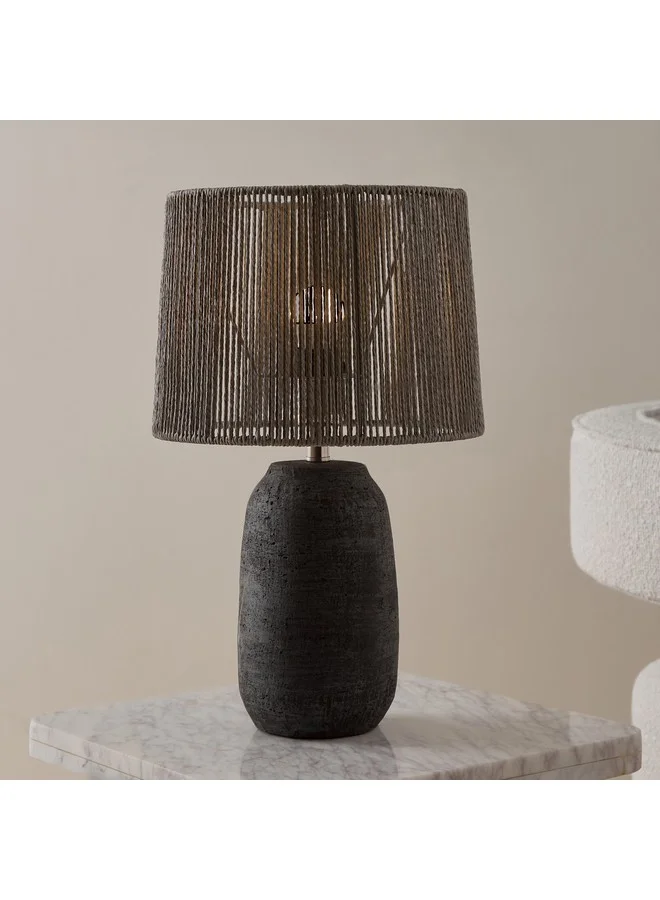 Home Box Nash Terracotta Base Table Lamp With Specialty Shade 28 X 45 X 28 Cm