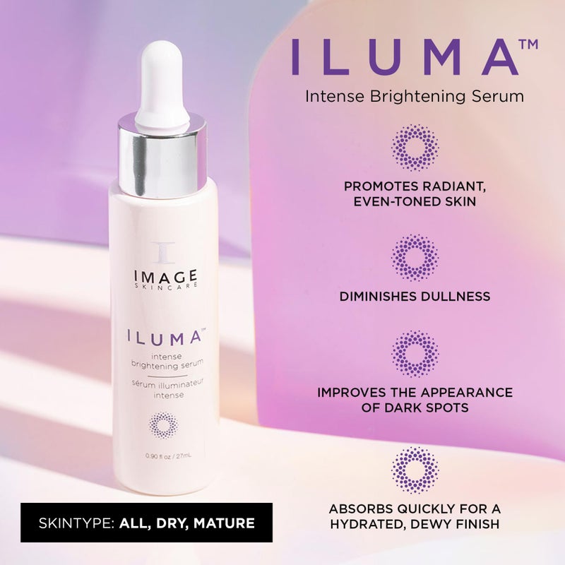 IMAGE Skincare, ILUMA Intense Brightening Serum, Helps Reduce Appearance of Dark Spots & Facial Pigmentation for Even Skin Tone, 0.9 fl oz - Image 2