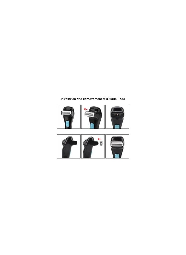 Captaintech Men's Electric Back and Body Shaver with Adjustable Telescopic Handle - Pain-Free Hair Removal Trimmer for DIY Back Shaving and Grooming, Perfect for Men’s Grooming Needs.  - Image 5