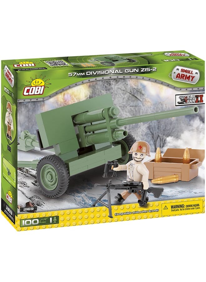 COBI - 100 Pcs Small Army 57 Mm Divisional Gun Zis 2 - Image 1