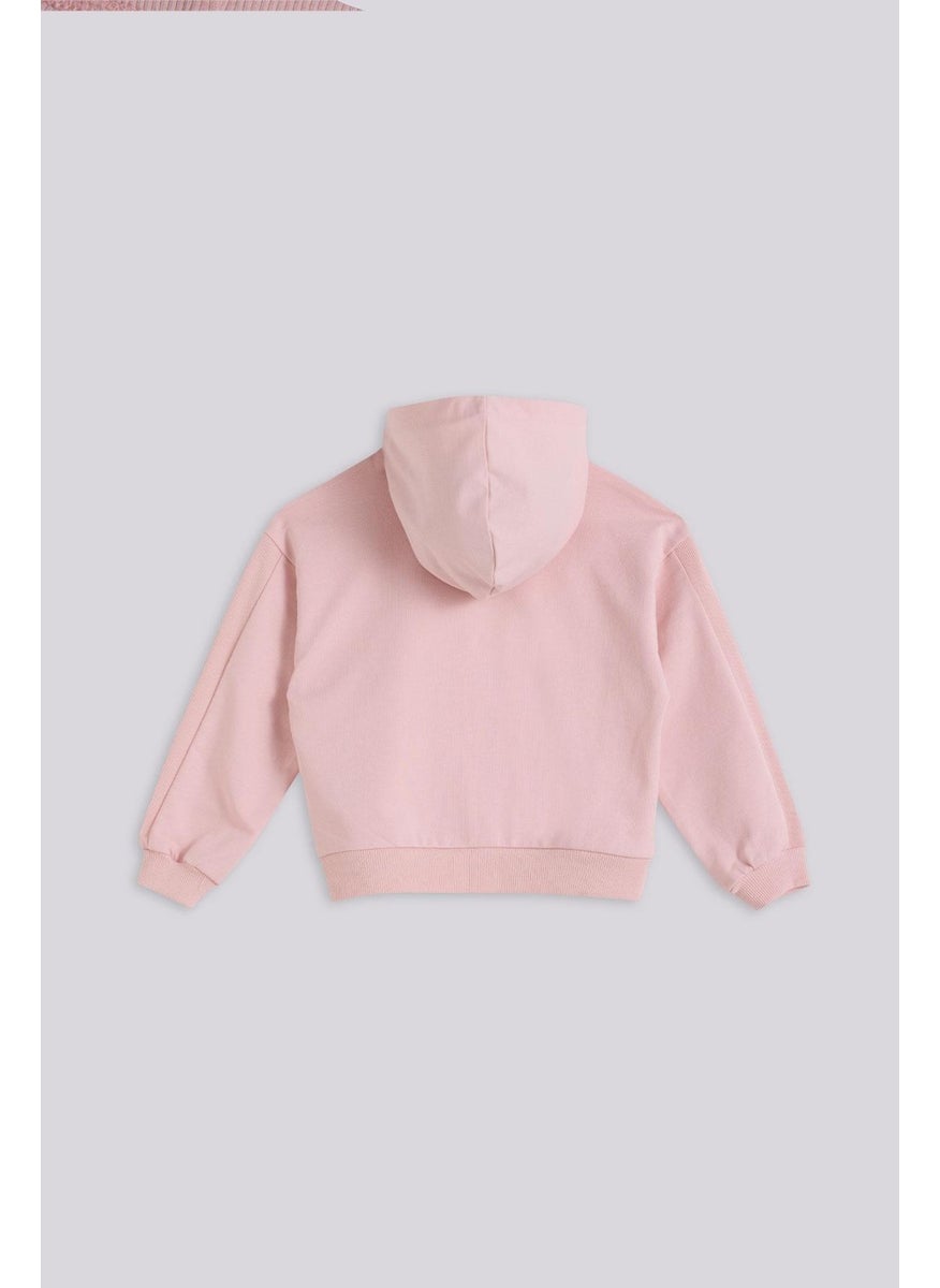 Tyess Basic Bg Store Girl Pink Tracksuit Top  - Image 2