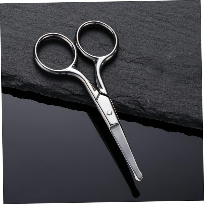 Outanaya Facial Hair Scissors Round Head Eyebrow Trimmer Nose Hair Scissor Barber Scissors Safety Scissor - Image 5