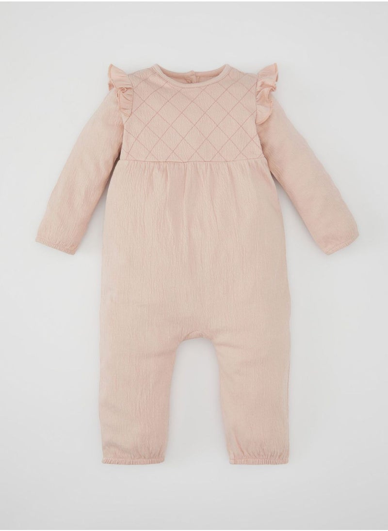 DeFacto - Crinkle Fabric Regular Fit Crew Neck Jumpsuit - Image 1