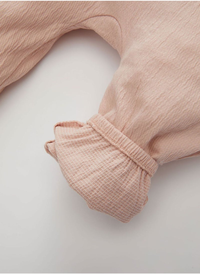 DeFacto - Crinkle Fabric Regular Fit Crew Neck Jumpsuit - Image 1
