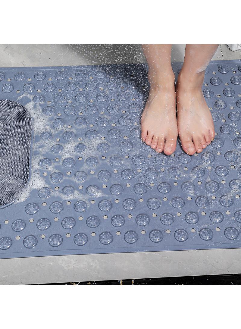 Bathroom anti slip massage mat, waterproof bathroom, hotel toilet floor mat, gray 50 * 80cm - Image 2