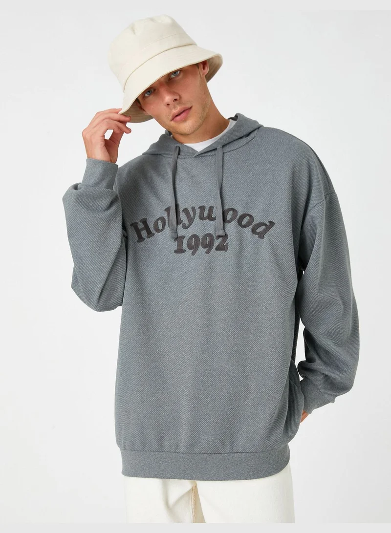 KOTON Oversized Printed Hoodie