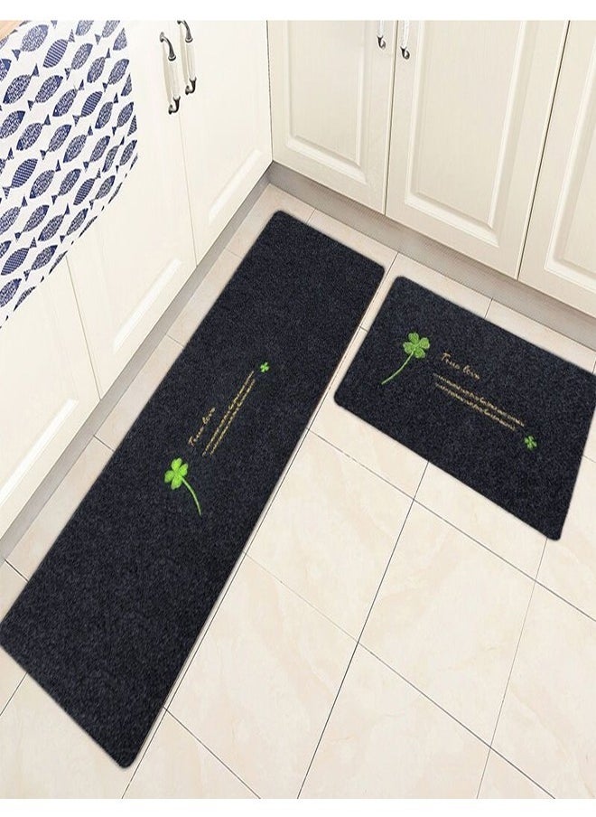 C&C Home 2 Pieces Modern Anti Slip Kitchen Floor Mats 120 x 40 and 60 x 40 cm  - Image 1