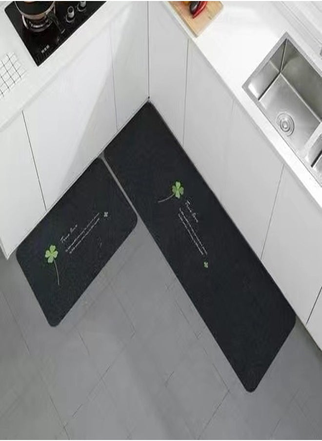 C&C Home 2 Pieces Modern Anti Slip Kitchen Floor Mats 120 x 40 and 60 x 40 cm  - Image 2