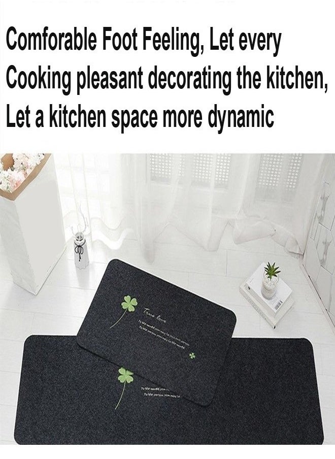C&C Home 2 Pieces Modern Anti Slip Kitchen Floor Mats 120 x 40 and 60 x 40 cm  - Image 3