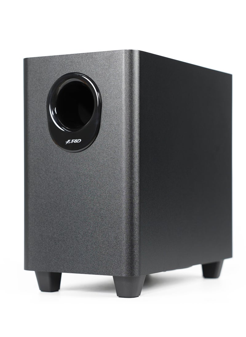F&D - F&D T330 80W 2.1 Channel Soundbar Speaker&Wired Subwoofer\Bright Led Display\Usb Port\Bluetooth\Hdmi \Optical\ Auxilary Inputs - Image 1