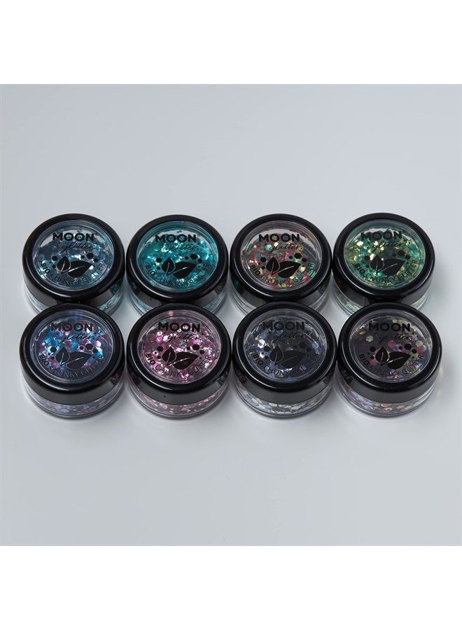 Moon Glitter Mystic Bio Biodegradable Eco Chunky Glitter by Moon Glitter - 100% Cosmetic Bio Glitter for Face, Body, Nails, Hair and Lips - 3g - Shamrock - Image 2