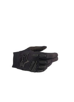 قفازات موتوكروس كاملة من Alpinestars باللون الأسود