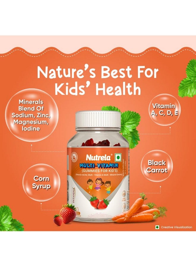Nutrela Kids Multivitamin Gummies | Strawberry Flavour | Supports Immunity, Bone Health & Energy | 30 Gummies Pack of 2 | For Age 5+ | No Gelatin, No Artificial Colors. - Image 5
