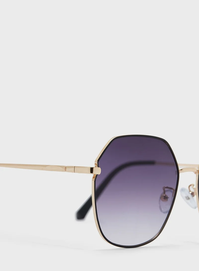Vanilla Rouge Octagon  Sunglasses