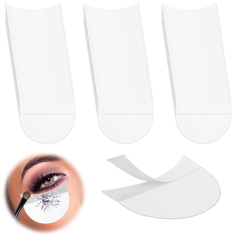 Molain Molain 150 Pcs Eyeshadow Shields, Lint Free Eyeshadow Stencil Gel Pad Under Patches, Prevent Makeup Residue Eye Shadow Makeup Patches for Eyelash Extensions, Eyeliner, Lip and Tinting Makeup
