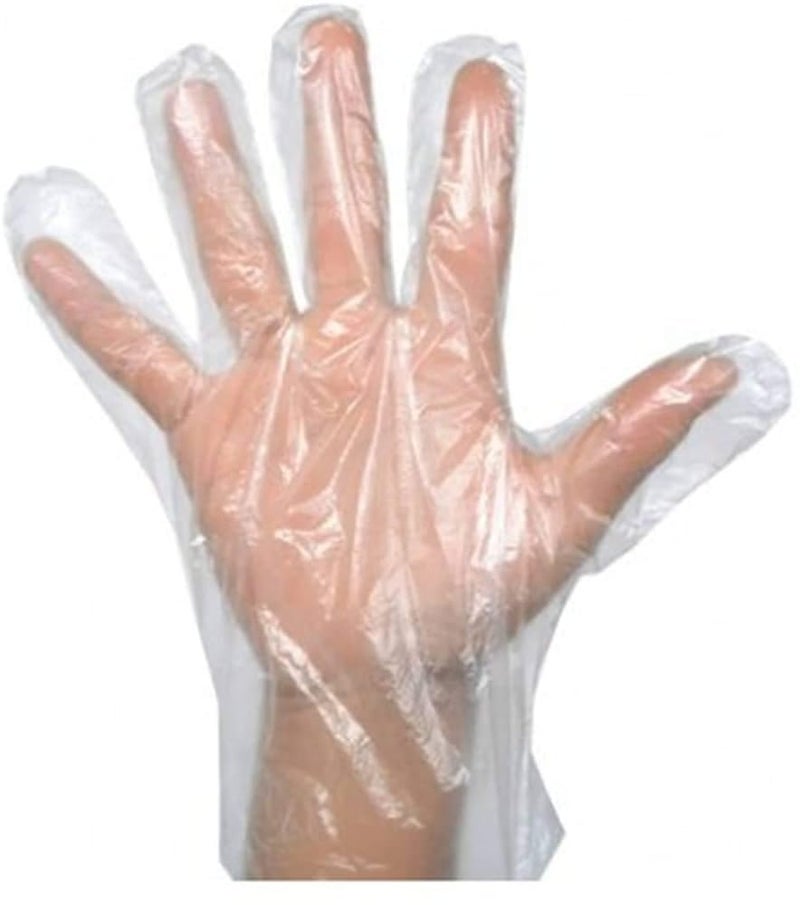bvslf 300 pcs Transparent Reusable Disposable Gloves, Transparent & Disposable Gloves, Universal Size, Hand Gloves for Cleaning, Cooking, Washing, Serving & Handling Food, Hair Coloring - Image 1