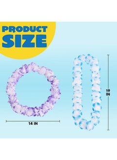 JOYIN JOYIN Toy 60 Counts Hawaiian Leis Bulk, Tropical Flower Lei Hawaiian Lei Beach Hawaii Luau Party Favors Decoration Birthday Party Supplies  - Image 4