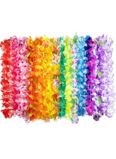 JOYIN JOYIN Toy 60 Counts Hawaiian Leis Bulk, Tropical Flower Lei Hawaiian Lei Beach Hawaii Luau Party Favors Decoration Birthday Party Supplies  - Image 1